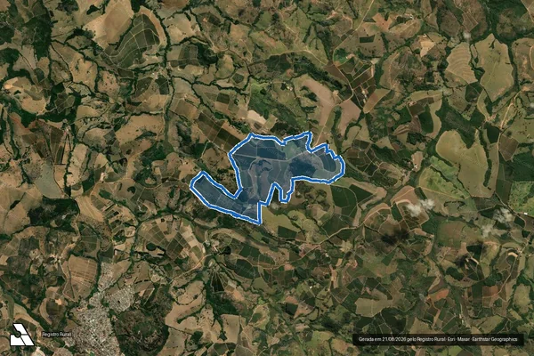 Imagem de satélite de FAZENDA CEZÍLIOS em Candeias - MG