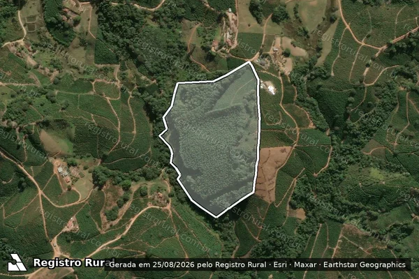 Imagem de satélite de SÍTIO SÃO BENTO II - PARCELA ÚNICA em Juruaia - MG