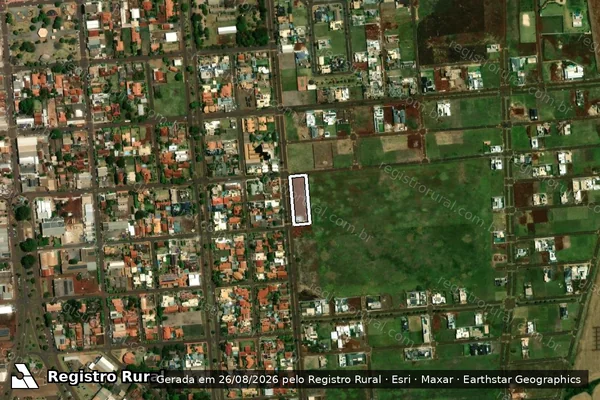 Imagem de satélite de Fazenda San Raphael - Área 13 - -A em Maracaju - MS