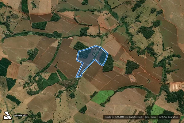 Imagem de satélite de FAZENDA CACHOEIRA em Pires do Rio - GO