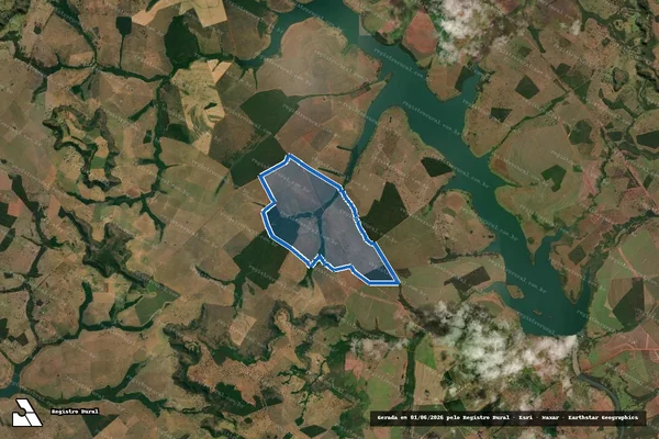 Imagem de satélite de FAZENDA SANTA MARIA - FAZENDA SANTA MARIA/PARCELA 2 em Caçu - GO