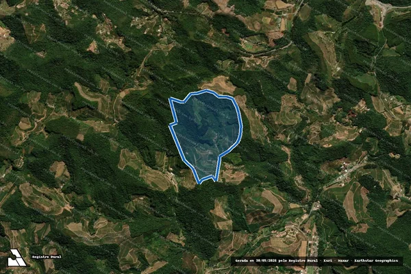 Imagem de satélite de Sítio Araponga - Parcela 1 em Marechal Floriano - ES