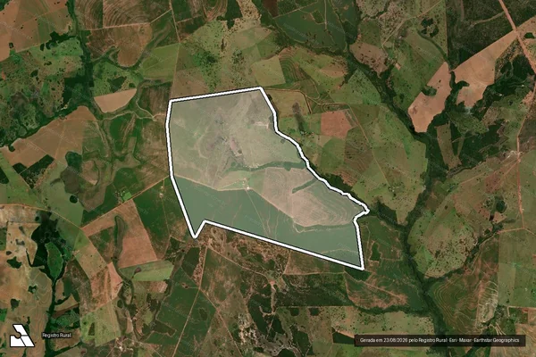 Imagem de satélite de Fazenda Arroio Corá - Única em Amambai - MS