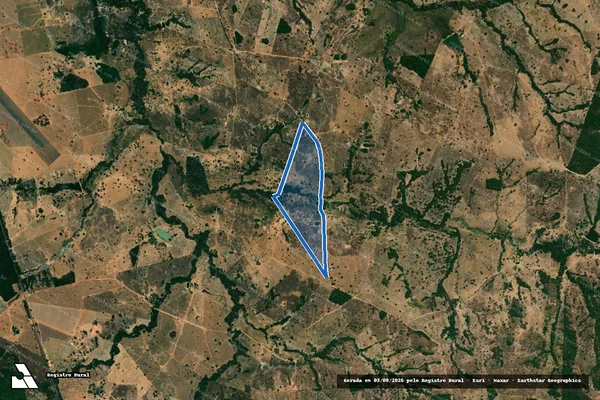 Imagem de satélite de ESTÂNCIA BOA ESPERANÇA - Mat. 8662 e 12107 em Jussara - GO