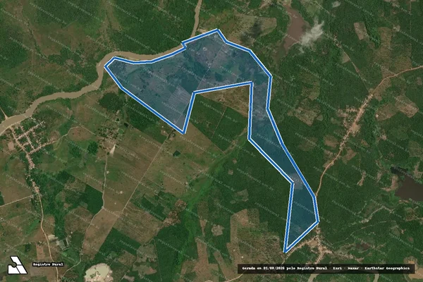 Imagem de satélite de FAZENDA SILVA - PARCELA 01 em Monção - MA