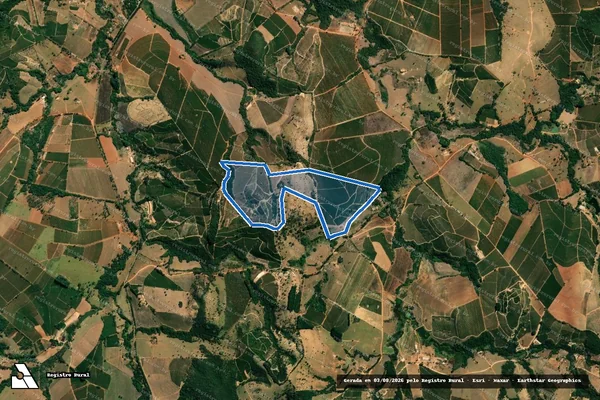 Imagem de satélite de Fazenda Urtiga - PARCELA 1 em Ilicínea - MG