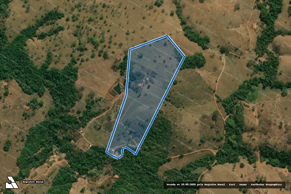 Imagem de satélite de FAZENDA ÁGUA VERMELHA em São Miguel do Passa Quatro - GO