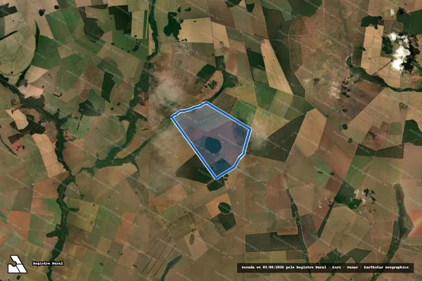 Imagem de satélite de Fazenda Pioneiro - Gleba A em Chapadão do Sul - MS