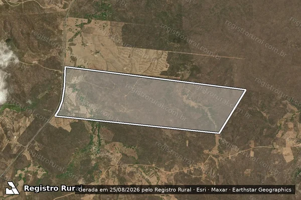 Imagem de satélite de FAZENDA SALÃO – IGARAPÉ – CAMPOS DO JORDÃO em Canindé - CE