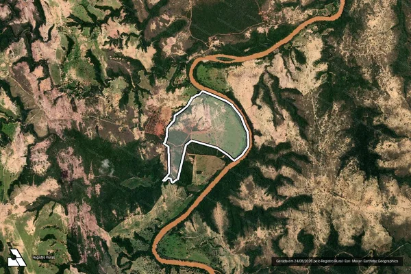 Imagem de satélite de FAZENDA CÓRREGO DOS CUPINS - Parte 1 em São Gonçalo do Abaeté - MG