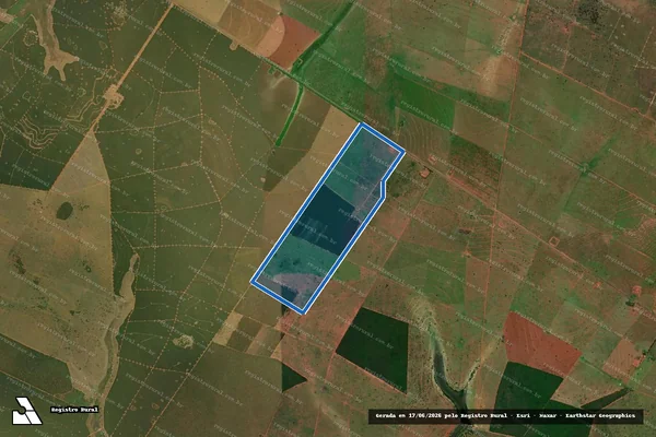 Imagem de satélite de Fazenda Deroed - Área 02 em Santa Rita do Pardo - MS