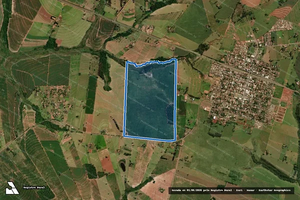 Imagem de satélite de Sitio Rio Bonito - Lote n° 7-A-E-Rem-6-A-Rem em Tuneiras do Oeste - PR