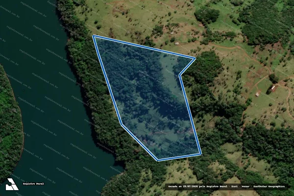 Imagem de satélite de Área rural situada na Fazenda Reserva - LOTE 6A em Reserva do Iguaçu - PR