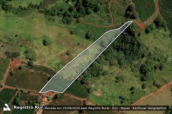Imagem de satélite de FAZENDA PINHEIRINHO OU GARIROVAL - PARCELA 04 em Itamogi - MG