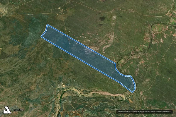 Imagem de satélite de FAZENDA SANTA RITA - Parcela 1 em Felipe Guerra - RN