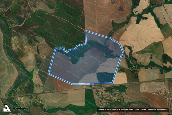 Imagem de satélite de Fazenda Granja Pastoril da Esperança - Fazenda Granja Pastoril da Esperança ? Gleba A em Santa Cruz da Esperança - SP