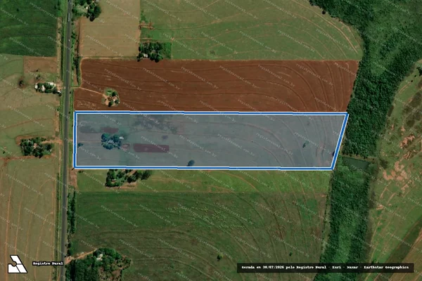 Imagem de satélite de Projeto de Assentamento Pedro Ramalho - Lote 19 em Mundo Novo - MS
