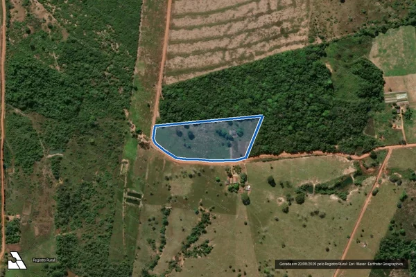 Imagem de satélite de LOTE 54-B - GLEBA 10 - GLEBA CORUMBIARA - SETOR BARÃO DE MELGAÇO - Parte 1 em Primavera de Rondônia - RO