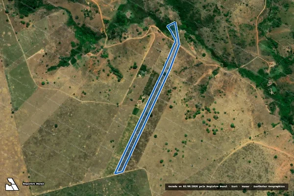 Imagem de satélite de FAZENDA CACHOEIRA DE SANTA MARIA IV - PARCELA 03 em Medeiros Neto - BA