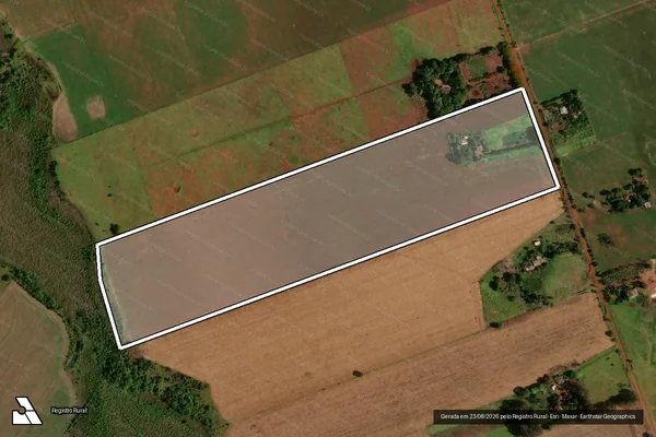 Imagem de satélite de P.A. SÃO PEDRO - Lote 291 em Sidrolândia - MS