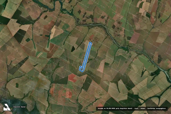 Imagem de satélite de Fazenda Santo Antônio - Gleba 03 em Caçu - GO