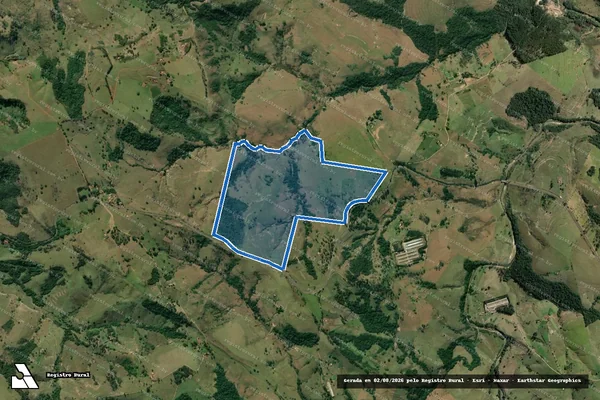 Imagem de satélite de SITIO ANHUMAS - Perímetro 1 em Ribeirão Claro - PR