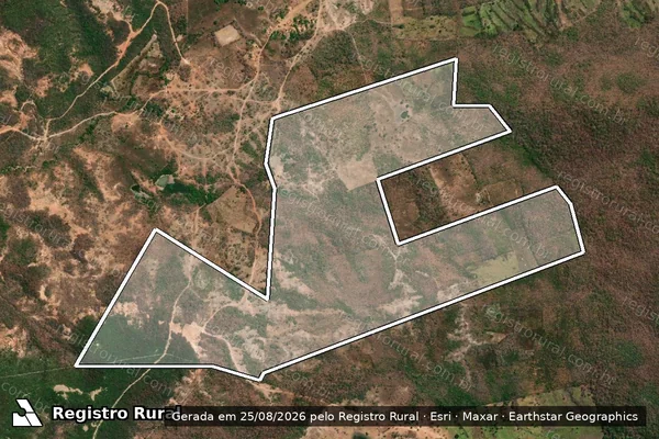 Imagem de satélite de FAZENDA AGUA ALVA - 001 em Loreto - MA