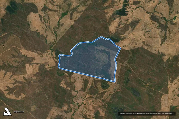 Imagem de satélite de Fazenda Boa Vista - Gleba 01 em Monte Alegre de Goiás - GO