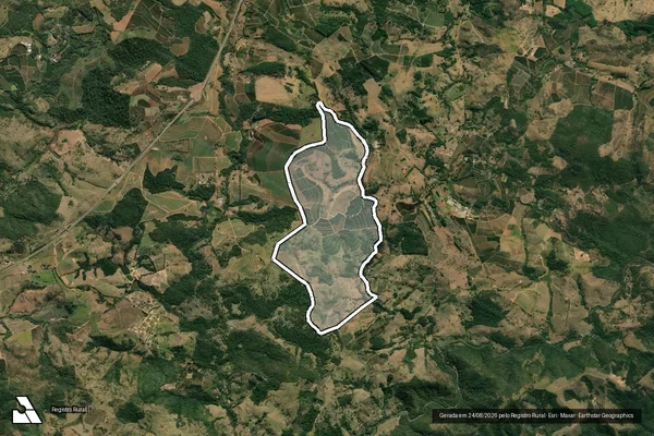 Imagem de satélite de Fazenda Santa Tereza - Gleba ?B? em Espírito Santo do Pinhal - SP