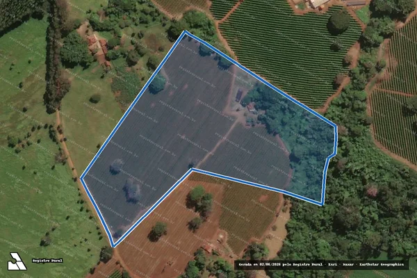 Imagem de satélite de Fazenda Paraíso - Parcela 1 em Ituverava - SP