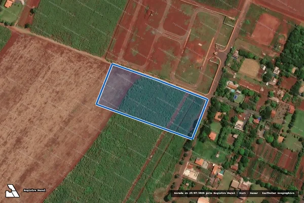 Imagem de satélite de Uma Área de Terras - PARCELA 01 em Tarumã - SP