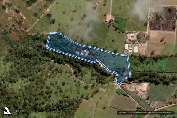 Imagem de satélite de GLEBAS DE TERRAS DENOMINADO"FAZENDA VELHA" - PARCELA 01 em Florestal - MG