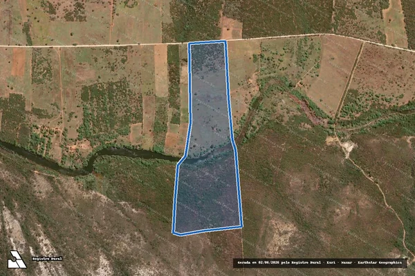 Imagem de satélite de Fazenda Rocca II - Parcela 1 em Itaguaçu da Bahia - BA