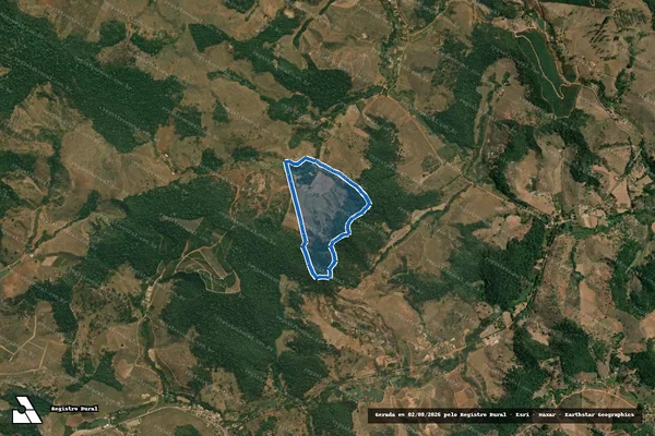 Imagem de satélite de FAZENDA JOSE SOARES OU BUGALHAU - Parte 1 em Virginópolis - MG