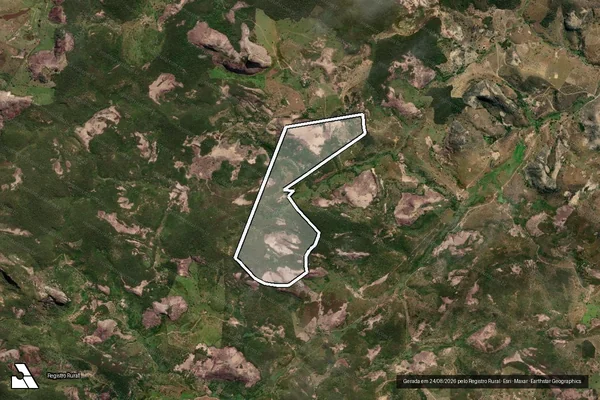 Imagem de satélite de FAZENDA CABECA TORTA - PARAISO - Gleba 03 em Pedra Azul - MG