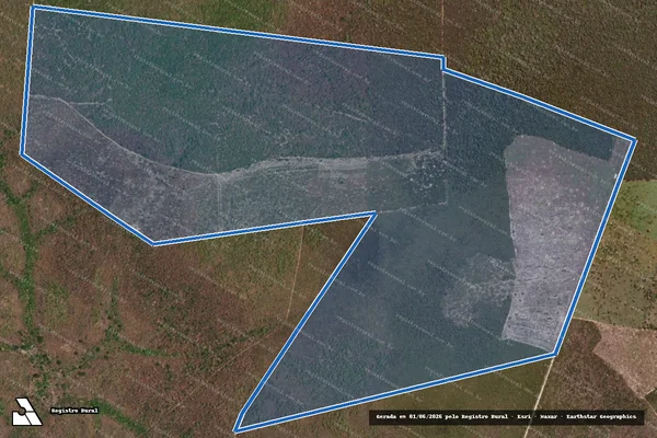 Imagem de satélite de Fazenda Alto Alegre II - Parte 1 em Corrente - PI