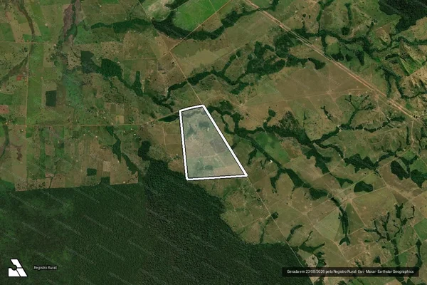Imagem de satélite de SÍTIO VISTA ALEGRE - LOTE 25 em Conquista D'Oeste - MT