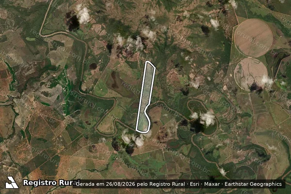 Imagem de satélite de FAZENDA IPOEIRA - Parte 1 em Arinos - MG