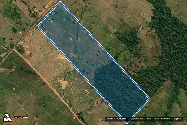 Imagem de satélite de P.A. São João do Balanceio - Lote 33 - Colônia Nova União - Parte 1 em Acrelândia - AC
