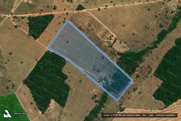 Imagem de satélite de CHÁCARA SANTA HELENA - Parte 1 em Santa Isabel - GO