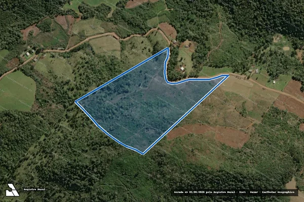 Imagem de satélite de P.A. PUTINGA Lote 151 - GLEBA "A" em Calmon - SC