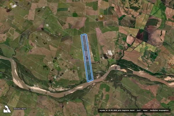Imagem de satélite de Fazenda Santa Rita - Parte 1 em Itaqui - RS