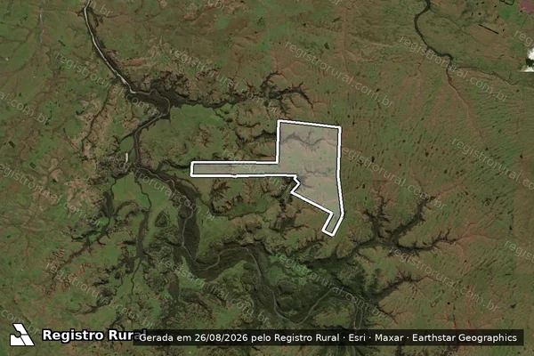 Imagem de satélite de ESTÂNCIA SÃO MANOEL - Parte 1 em Sant'Ana do Livramento - RS