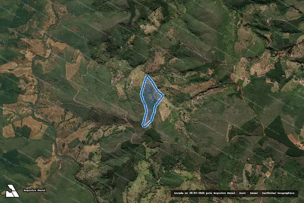 Imagem de satélite de SITIO CAPAO MAIADA - Parte 1 em Capelinha - MG