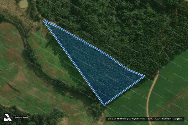 Imagem de satélite de Parte Do Lote Rural N 01 - Parte 4 em Guaraciaba - SC