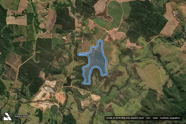 Imagem de satélite de Fazenda Jaborandi ? Gleba B ? Area Remanescente - Fazenda Jaborandi - Gleba B ? Área Remanescente em Amparo - SP