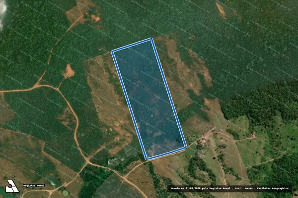Imagem de satélite de P.A Palmeira Jussara - Lote 38 - Parte A em Marabá - PA