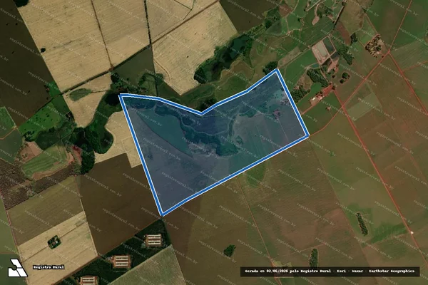 Imagem de satélite de Fazenda São Joaquim - Parte 1 em Itaporã - MS