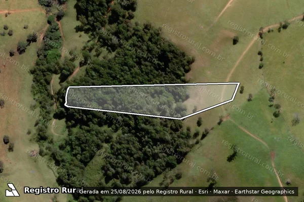 Imagem de satélite de Sítio São Pedro - PARCELA 06 em Córrego do Bom Jesus - MG