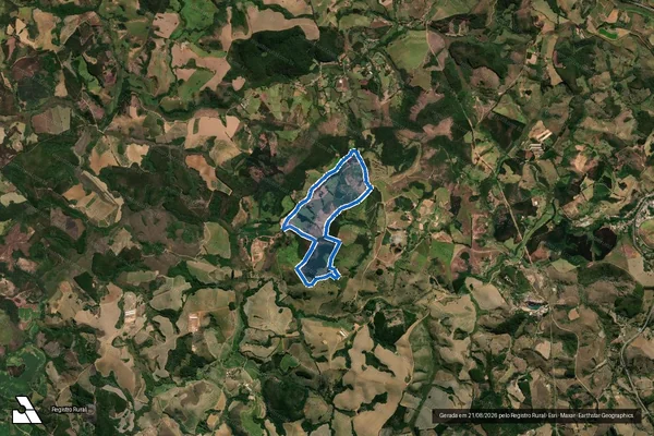 Imagem de satélite de Fazenda Sander - Haras e Agropecuaria - PERIMETRO 2 em Carandaí - MG